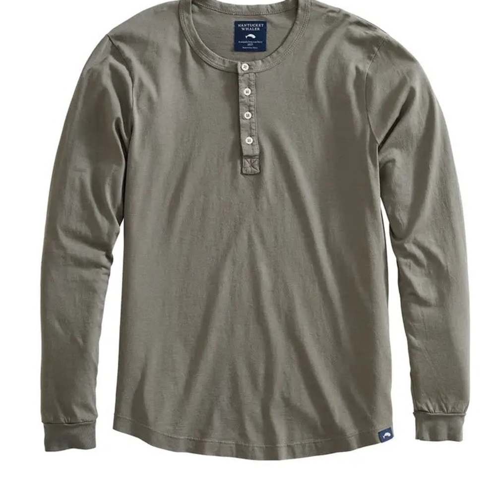 NANTUCKET WHALER LONG SLEEVE HENLEY SHALE MENS NWT SZ S